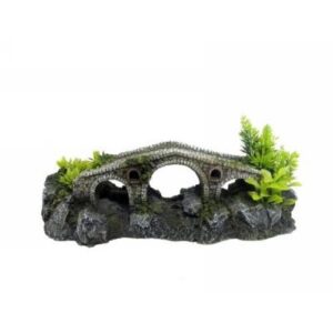 Stone Bridge with Plants
