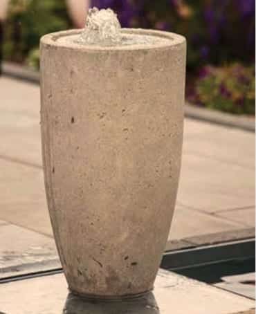 Vase Cracked Grey Water Feature