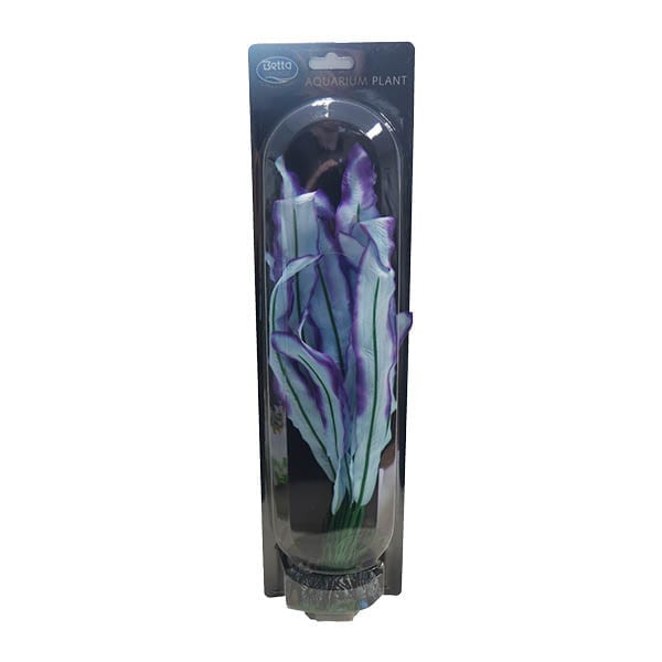 40cm Light Blue & Purple Silk Plant