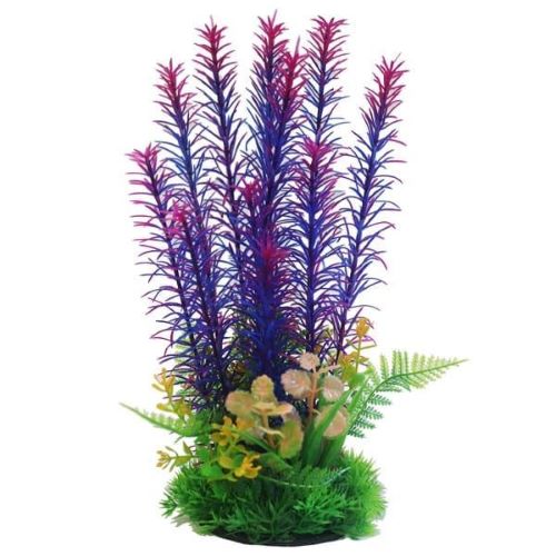 9" Purple & Pink Plastic Plant