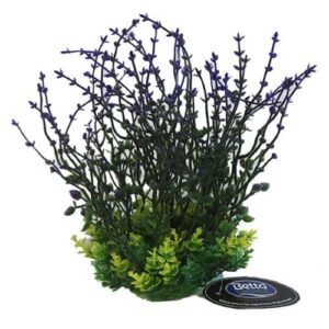 8" Purple Plastic Aquarium Plant