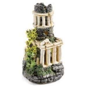 Roman Tower Aquarium Ornament 10.5"