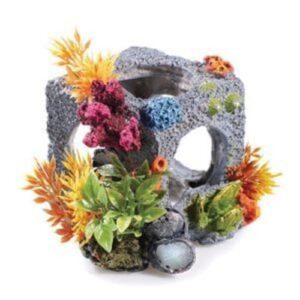 Small Cubic Habitat Aquarium Ornament 12.5cm