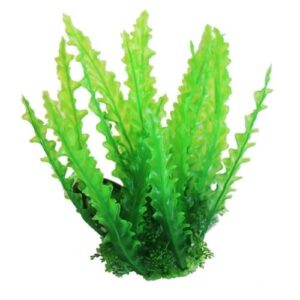 8" Tall Green Plastic Aquarium Plant