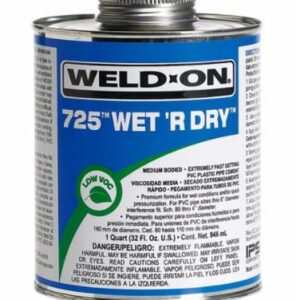 Weld On PVC-U Plastic Pipe Solvent Cement 250g