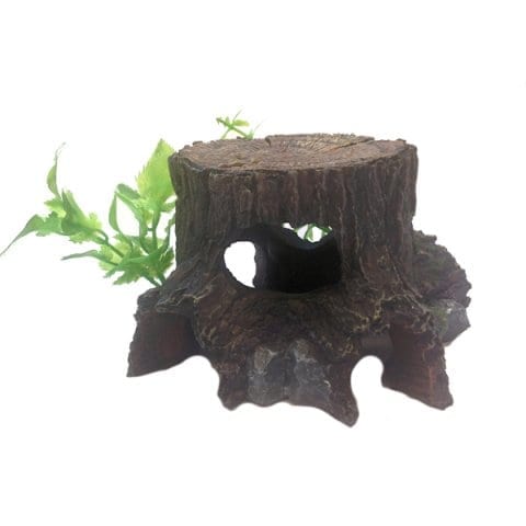 Medium Tree Stump & Plants