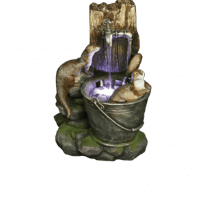 Otters at Play Water Feature