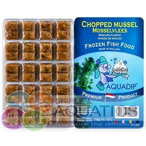 Aquadip Frozen Chopped Mussels Fish Food 100g