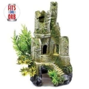 Castle Ruin Aquarium Ornament 9"