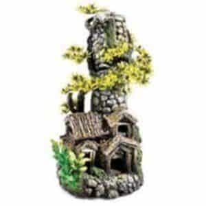 Cobbled Chimney 11" Aquarium Ornament