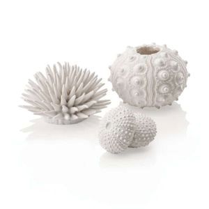 Sea Urchins White x 3 Aquarium Decoration