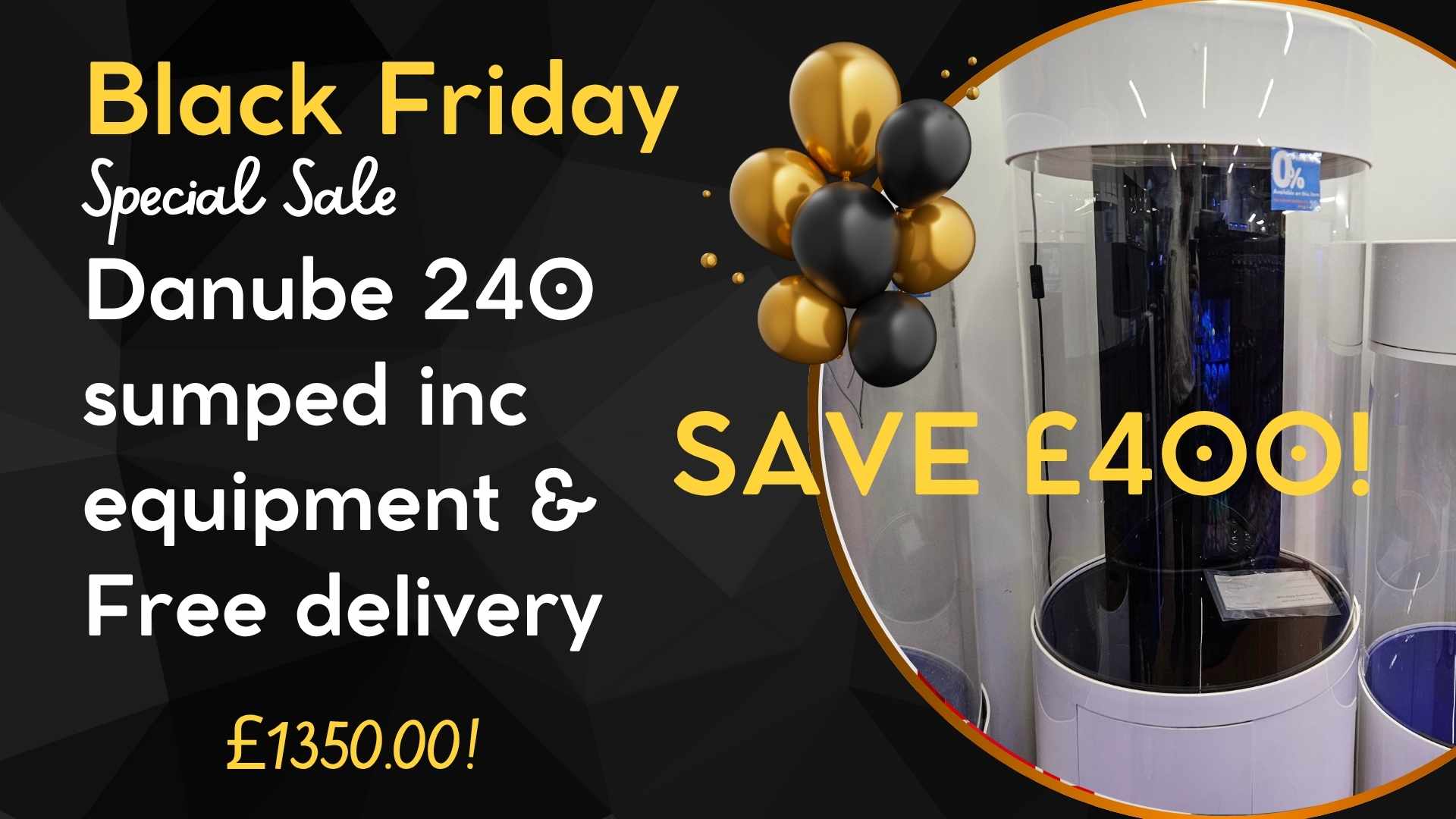 Danube acrylic aquarium set with sump