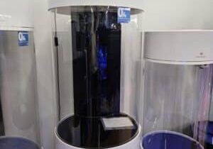 240 litre acrylic cylinder aquarium with equipment and free delivery